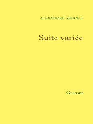 cover image of Suite variée